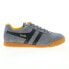 Фото #1 товара Gola Harrier Suede CMA192 Mens Gray Suede Lace Up Lifestyle Sneakers Shoes 8