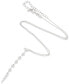 Фото #3 товара Macy's cubic Zirconia Triangle Lariat Necklace in Sterling Silver, 16" + 2" extender