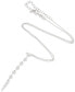 ფოტო #3 პროდუქტის Cubic Zirconia Triangle Lariat Necklace in Sterling Silver, 16" + 2" extender