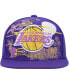 ფოტო #2 პროდუქტის Men's Purple Los Angeles Lakers Hardwood Classics Asian Heritage Scenic Snapback Hat