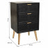 Nightstand Alexandra House Living Black Golden