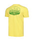 ფოტო #2 პროდუქტის Men's and Women's Yellow Distressed John Deere Classic Label T-shirt