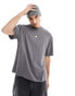 ASOS DESIGN oversized t-shirt in grey with back city print