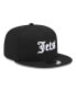 Фото #4 товара Men's Black New York Jets Gothic Script 9FIFTY Snapback Hat