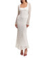 ფოტო #1 პროდუქტის Women's Adoni Lace Long-Sleeve Midi Dress