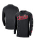 Men's Black Portland Trail Blazers 2023/24 City Edition Max90 Expressive Long Sleeve T-shirt