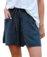 Фото #1 товара Women's Blue Flared Crinkle Shorts