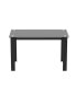 Modern Tempered Glass Dining Table, Simple Rectangular Metal Table Legs Living Room Kit