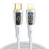 Фото #2 товара Kabel przewód z inteligentnym wyłącznikiem USB-C - iPhone Lightning 1.2m - biały
