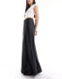 Фото #8 товара Miss Selfridge liquid satin bias maxi skirt in black