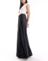 Фото #4 товара Miss Selfridge liquid satin bias maxi skirt in black