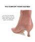 Фото #8 товара Women's Kelssa Square Toe Kitten Heel Dress Booties