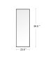 Фото #3 товара Wall-Mounted Alloy Frame Full Length Mirror