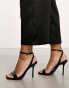 Фото #2 товара ASOS DESIGN Nali barely there heeled sandals in black PU