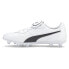 Фото #3 товара Puma King Top Firm Ground Soccer Cleats Mens White Sneakers Athletic Shoes 10560