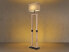 Фото #7 товара Напольный светильник MeineWunschleuchte LED с антрацитовым плафоном из ткани и элементами под дерево, 155 см
