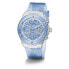 GUESS Ladies Sport Clear Multifunction 39mm Watch – Transparent Dial Rose G...