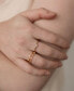 ფოტო #2 პროდუქტის Love Story 18K Gold Plated Cubic Zirconia Ring Set of 3