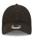 Men's Colorado Rockies Black on Black Core Classic 2.0 9TWENTY Adjustable Hat Черный - фото #3