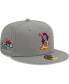 Фото #2 товара Men's Gray Boston Red Sox Color Pack 59FIFTY Fitted Hat