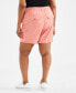 Фото #2 товара Plus Size Comfort-Waist Cargo Shorts, Created for Macy's