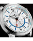 Фото #2 товара Наручные часы Alexander Men's Sophisticate Black Leather, Silver-Tone Dial, 40mm Round Watch