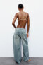 Trf baggy balloon mid-rise jeans