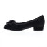 David Tate Quick Womens Black Narrow Suede Slip On Ballet Flats Shoes