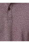 Polo Yaka Tişört Düğme Detaylı Dar Kesim