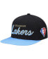 Фото #1 товара Men's Black Los Angeles Lakers NBA 75th Anniversary Snapback Hat