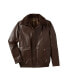 ფოტო #1 პროდუქტის Big & Tall Leather Flight Bomber Jacket