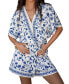 Women's Floral Print Belted Romper