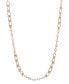 ფოტო #1 პროდუქტის Gold-Tone Multi-Color Imitation Pearl Chain Strand Necklace