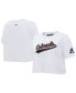 ფოტო #1 პროდუქტის Women's White Colorado Avalanche Boxy Script Tail Cropped T-shirt