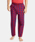 ფოტო #1 პროდუქტის Men's Cotton Plaid Pajama Pants