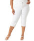 Фото #1 товара Plus Size Amanda High-Rise Capri Jeans
