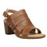 Фото #2 товара VANELi Mayo Block Heels Sling Back Womens Brown Casual Sandals 306406