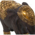 Decorative Figure Alexandra House Living Black Golden Plastic Elephant 9 x 18 x 18 cm