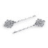 Фото #1 товара Silver-Tone Crystal Bobby Pin Set