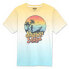 HEROES Official Stranger Things Sunset Circle short sleeve T-shirt