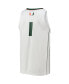 Men's Number 1 Miami Hurricanes Team Swingman Basketball Jersey