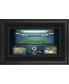 Фото #1 товара Miami Dolphins Framed 10" x 18" Stadium Panoramic Collage with Game-Used Football - Limited Edition of 500
