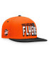 ფოტო #1 პროდუქტის Men's Orange, Black Philadelphia Flyers Heritage Retro Two-Tone Snapback Hat