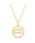 Фото #2 товара kensie gold-Tone Dangle Round Initial Pendant Necklace
