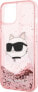 Karl Lagerfeld Etui Karl Lagerfeld KLHCP14MLNCHCP Apple iPhone 14 Plus różowy/pink hardcase Glitter Choupette Head