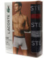 Фото #4 товара Трусы Lacoste мужские Stretch Boxer Brief Set, 3 шт.