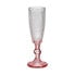 Фото #1 товара Бокал для шампанского розовый прозрачный стекло Vivalto 6 штук (180 мл)