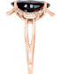 Фото #4 товара Кольцо LALI Jewels Garnet & Diamond Rose Gold.