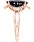 Garnet (7-5/8 ct. t.w.) & Diamond (1/6 ct. t.w.) Statement Ring in 14k Rose Gold