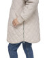 ფოტო #7 პროდუქტის Women's Quilted Longline Jacket With Side Zipper Vents